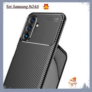 เคสโทรศัพท์คาร์บอนไฟเบอร์ แบบนิ่ม กันกระแทก สําหรับ Samsung Galaxy A04S A 04S 5G