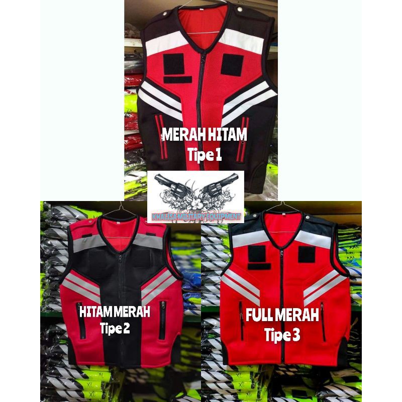 MERAH THICK VEST, RED VEST, K3 VEST, VEST SAFETY