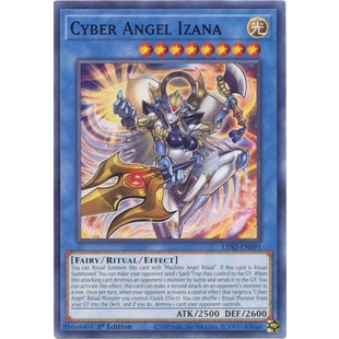 การ์ด Yugioh - TCG - Cyber Angel Izana / LDS2-EN091