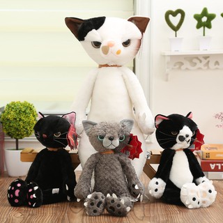 ตุ๊กตาแมวยัดไส้ 40 ซม. 1 ชิ้น ญี่ปุ่น ข่วน ลูกแมว ดึง แหลม อุ้งเท้า Neko ของเล่นนุ่ม เด็ก ของขวัญนวนิยาย