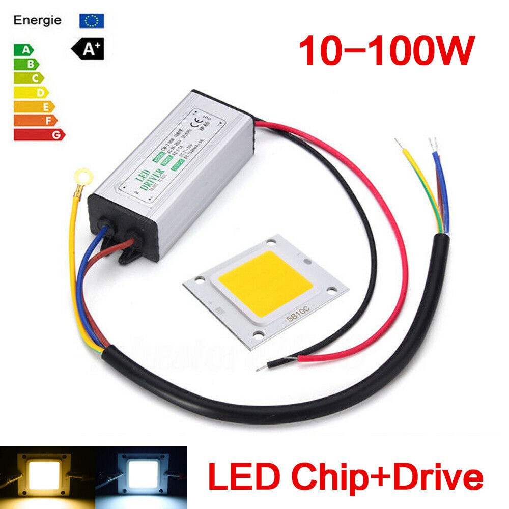 ☆YOLA☆ High Bright LED COB Chip DIY Floodlight Spotlight 10W 20W 30W 50W  70W 100W Light Source White/ Warm white New AC 85-265V For Flood Bulb Lamp  with Power Supply Driver/Multicolor |