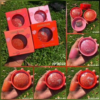 ⚡FLASH SALE⚡♡พร้อมส่ง  Sivanna HF3023 Colors Macaron Baked Powder บลัชออนพร้อมแปรง มาการอง ขแงแท้100%