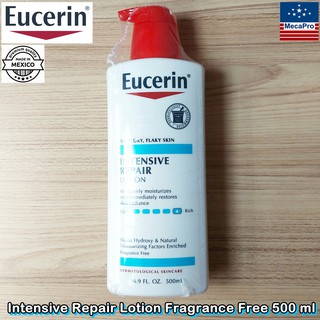 Eucerin® Intensive Repair Lotion Fragrance Free 500 ml ยูเซอริน อินเทนซีฟ รีแพร์ โลชั่น บำรุงผิว สูตรเพื่อผิวแห้งมาก