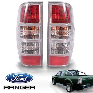 ไฟท้าย ford ranger เรนเจอร์ ปี 06 07 08 09 10 11  รวมชุดหลอดไฟ 1 คู่