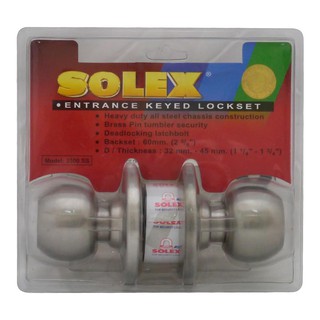 ลูกบิดทั่วไป SOLEX 3500 SS หัวกลม SS SOLEX 3500 SS SS ENTRANCE KNOB