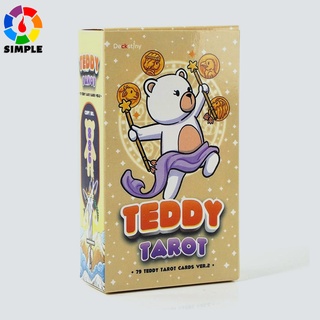 Teddy Tarot Decks 78 Card Tarot Deck Board Game