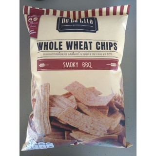 Whole Wheat Chips Delalita Bbq 70g ข้าวสาลีอบกรอบเดลาลิต้า 70 กรัม