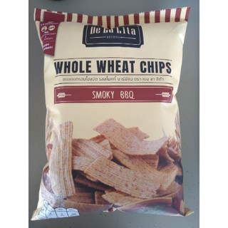 Whole Wheat Chips Delalita Bbq 70g ข้าวสาลีอบกรอบเดลาลิต้า 70 กรัม