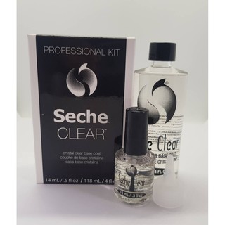 เบสรองพื้น สีธรรมดาไซส์เติมและปกติ Seche Clear Base Nail Lacquer 🇺🇸ของแท้นำเข้าจากUSA.