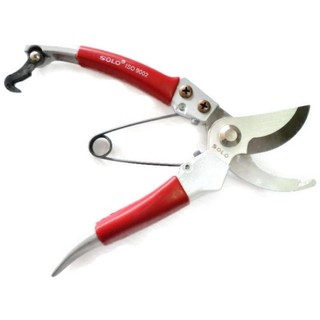 Solo กรรไกรตัดแต่งกิ่งไม้ปากโค้ง pruning shears 8 นิ้ว - สีแดง