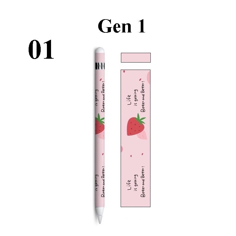 สติกเกอร์ applepencil ลายการ์ตูน มีเฉพาะ Gen 1