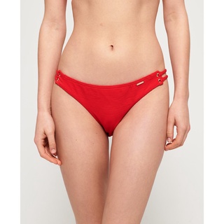 SUPERDRY ALICE TEXTURED CUPPED BIKINI BOTTOM - กางเกงบิกินี่ สำหรับผู้หญิง สี Nautical Red