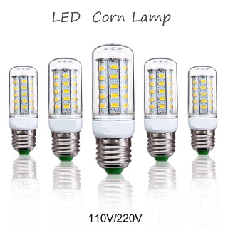 หลอดไฟ LED 110V/220V ขั้ว E27/ E14 - Day Light/ Warm white หลอดไฟ e27 หลอดไฟ e14 หลอดไฟข้าวโพด หลอดไฟe14