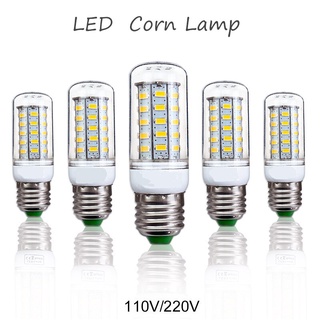 หลอดไฟ LED 110V/220V ขั้ว E27/ E14 - Day Light/ Warm white หลอดไฟ e27 หลอดไฟ e14 หลอดไฟข้าวโพด หลอดไฟe14