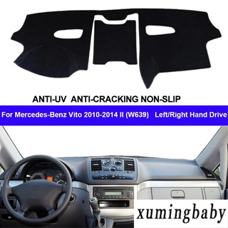 Xuming รถ Auto แผงควบคุมภายในสำหรับ Mercedes Benz Vito 2010 2014 Ii W639คอนโซล Protector พรม Dashmat Cape 2013 2012 2011