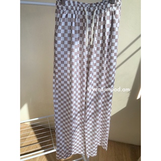 🔥พร้อมส่ง🔥 Checker Cream Pant กางเกงราตาราง 🏷