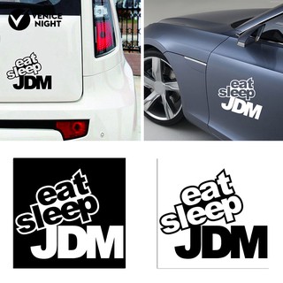 สติ๊กเกอร์ eat sleep jdm สําหรับตกแต่งรถยนต์