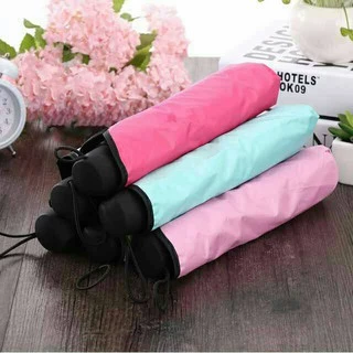 ร่มกันฝน รุ่นผ้า2ชั้น โดนน้ำเปลี่ยนลายดอกไม้ กันแดด กันยูวี กันUV พับได้ พับ Umbrella No. UV3864