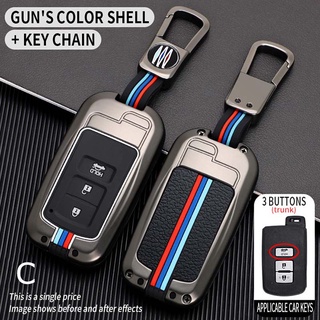 【พร้อมส่ง】เคสกุญแจรีโมตรถยนต์ โลหะผสมสังกะสี สําหรับ Toyota Altis Camry Harrier Sienta Wish Prius Keyless Harrier 2014-2018 2008-2021