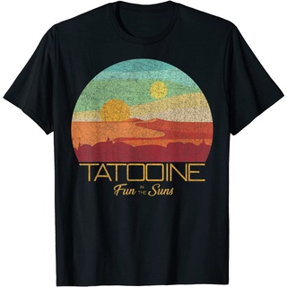 เสื้อยืด พิมพ์ลายโปสการ์ด Star Wars Tattoooine สําหรับผู้ใหญ่Size S-5XL