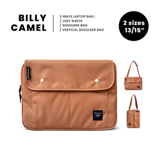 Billy relife camel laptop sleeve 13"/ 15" กระเป๋าใส่แลปทอป รุ่นบิลลี่ สีคาเมลไซส์ 13 นิ้ว และ 15 นิ้ว