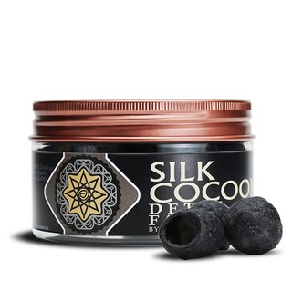 สบู่รังไหมล้างหน้าสูตรชำระล้างสารเคมี Silk Cocoon Detox Facial Soap 24 ชิ้น สูตรนี้จะช่วยชำระล้างสารเคมีตกค้างบนใบหน้า