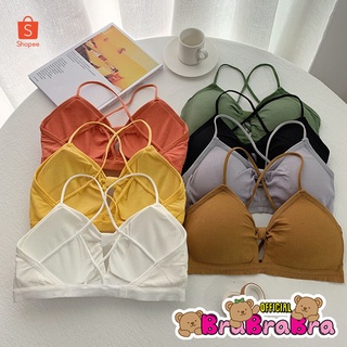 🧸💦𝑩𝒓𝒂𝑩𝒓𝒂𝑩𝒓𝒂⛱️🧸  #bra-077 บราผ้าร่อง โบว์ตรงกลาง