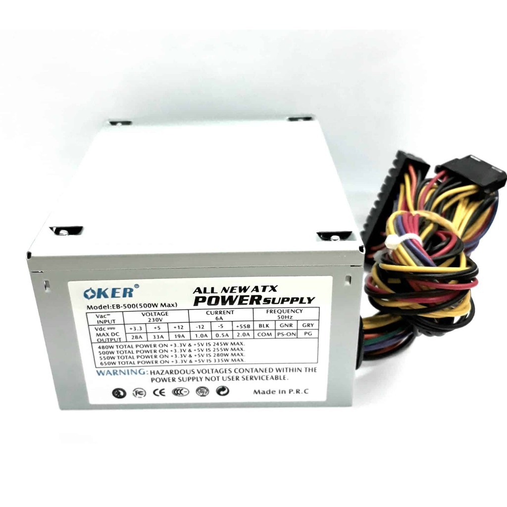 OKER Mini 500W ATX Power Supply รุ่น EB-500