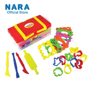 NARA Modelling Clay ดินน้ำมันไร้สารพิษ ขนาด 430 กรัม 8 สี พร้อมเเม่พิมพ์ครบชุด