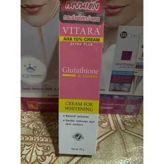 VITARA AHA10% Glutathione ผิวขาวใส รุ่นใหม่ล่าสุด 20Ml.