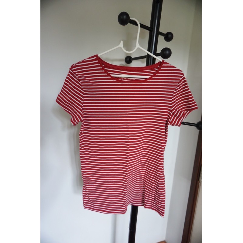 Atmosphere | Red&white striped t-shirt