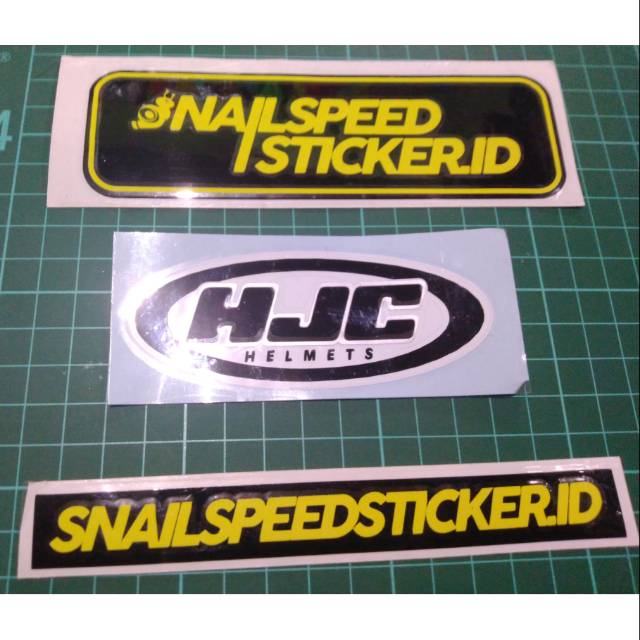 หมวกกันน็อคโลโก้ HJC สติ๊กเกอร์ 11,5 ซม