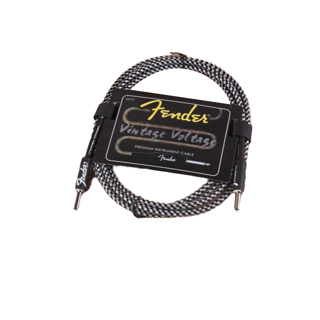 FENDER สายแจ็คกีตาร์อย่างดี 3m ของแท้ หัวตรงสองด้าน (สีขาว)