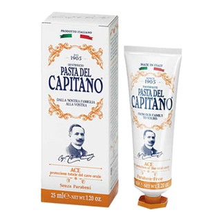 PASTA DEL CAPITANO ยาสีฟัน เอซีอี ขนาด 25 มล. สีส้ม ของใช้ในห้องน้ำ เครื่องใช้ในห้องน้ำ บ้าน