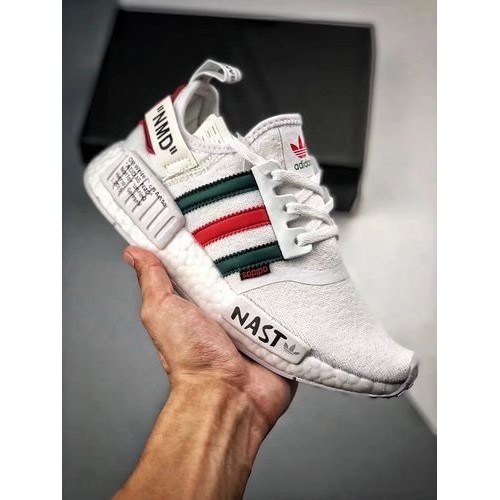 Original รองเท้าผ้าใบ Adidas_NMD R1 X OFF WHITE White Nast