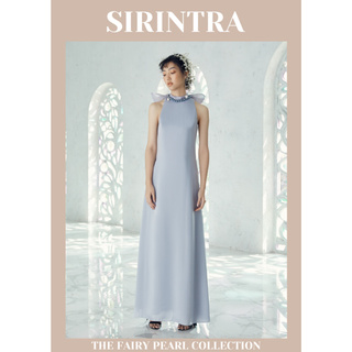 SIRINTRA The Fairy Pearl - Victoria Dress ชุดเดรสยาว ทรงเอ ผูกโบว์หลัง ปักไข่มุก