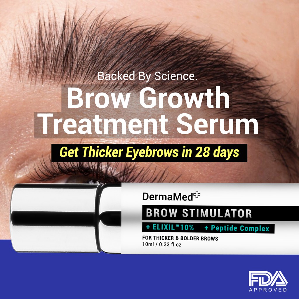 Eyebrow Growth Treatment Serum Peptide Complex + ELIXIL™| Thicker eyebrows, hair  growth, minoxidil 5%, Option available | Shopee Thailand