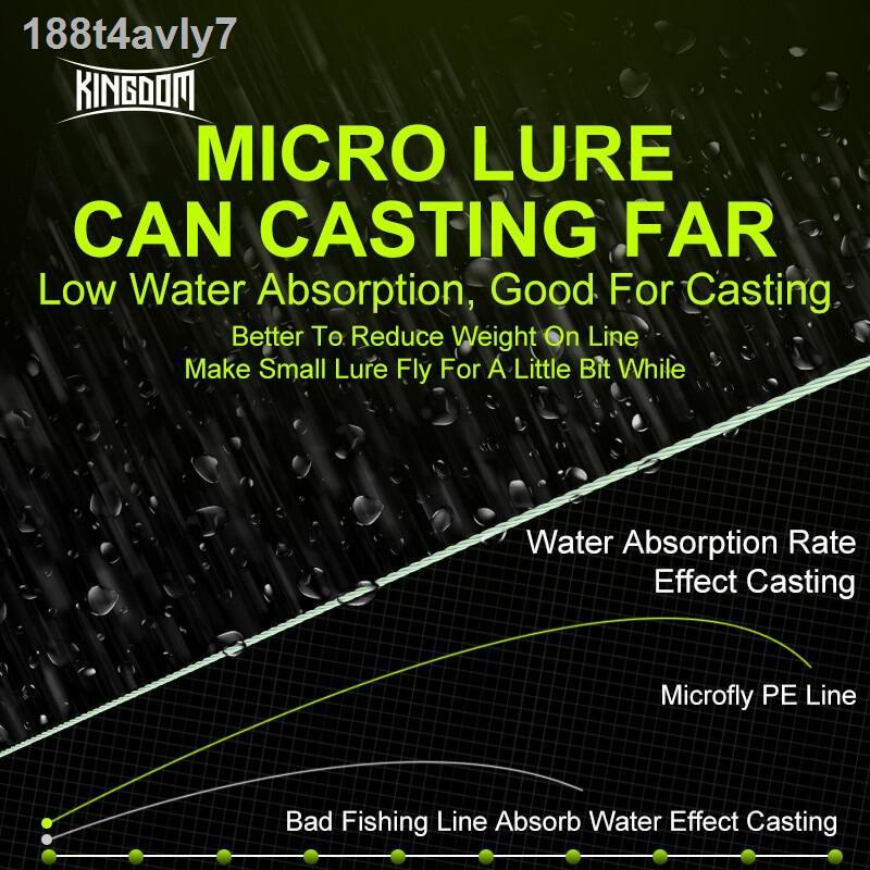 Kingdom Micro Fly Fishing Lines 100m 8 Strands Braided PE Japan ...