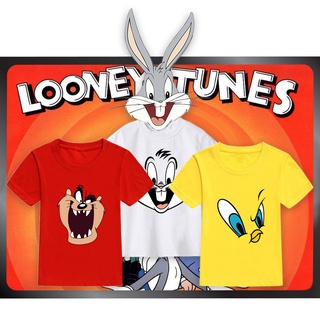 เสื้อยืด พิมพ์ลาย Bugs Bunny Brother Sister Tunes แฟชั่นสําหรับเด็กผู้ชาย และเด็กผู้หญิง