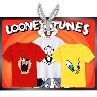 เสื้อยืด พิมพ์ลาย Bugs Bunny Brother Sister Tunes แฟชั่นสําหรับเด็กผู้ชาย และเด็กผู้หญิง