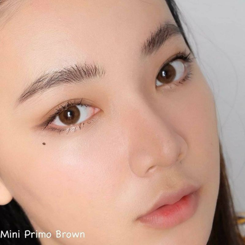 ขายดี คอนแทคเลนส์ ยี่ห้อ คิตตี้คาวาอิ mini primo brown / gray รุ่น มินิ พรีโม่ สีเนียนๆสวยๆ