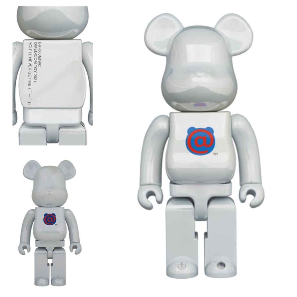 Bearbrick 1st Model White Chrome (400%+1000%)