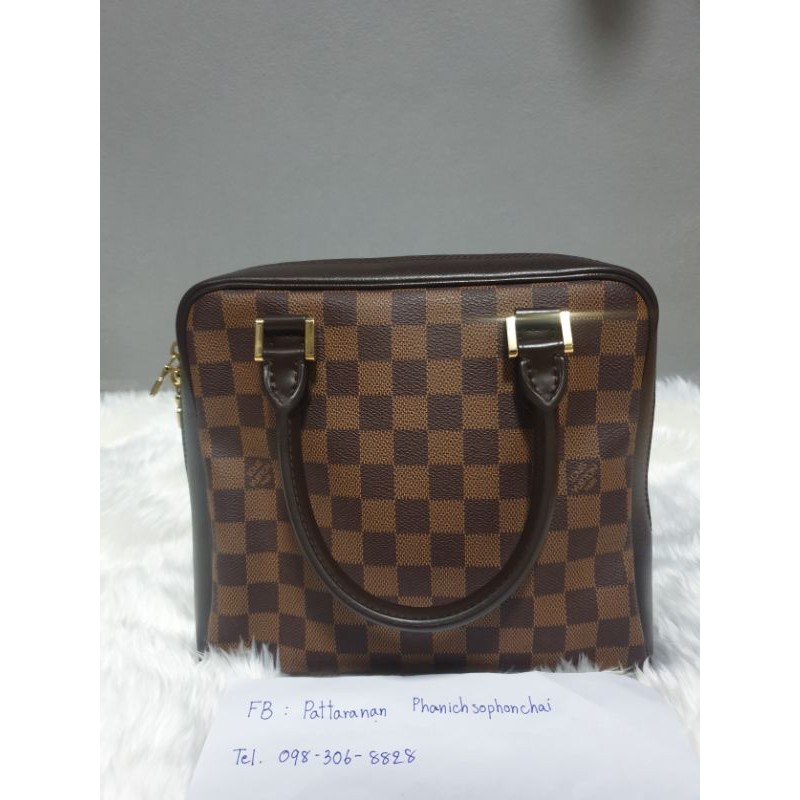 แท้ 💯% กระเป๋า Louis Vuitton damier ebene brera handbag ปี 1999