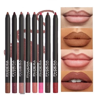 [3-5 วันมาถึง] [ร้านเสริมสวย]PHOERA /1Pc Matte Velvet Long Lasting Lipstick Pen / Sensational Shaping Lip Liner / Delicate Smooth Waterproof Non-stick Cup Lip Tint / Lip Makeup Cosmetic [Hot]