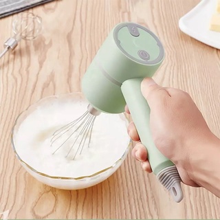 เครื่องตีไข่ตีแป้งผสมอาหารไฟฟ้า Usb Rechargeable Hand Mixer