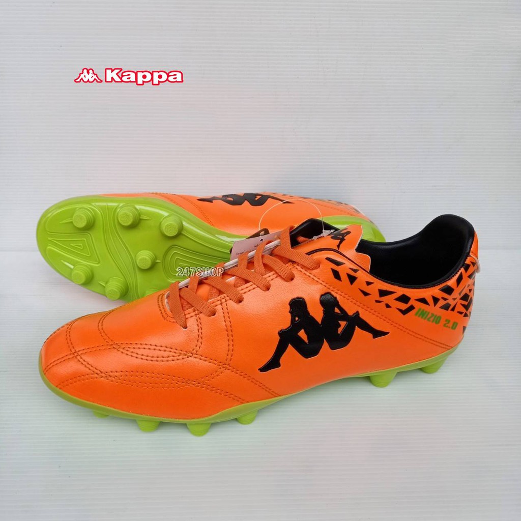 รองเท้าฟุตบอล แคปป้า KAPPA INNIZIO FG.AG ส้ม/เขียว GF-1596-OG พร้อมส่ง