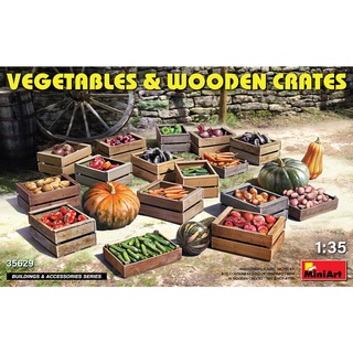 โมเดลประกอบ MiniArt 1/35 MI35629 VEGETABLES &amp; WOODEN CRATES