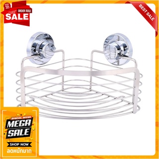 ตะกร้าสเตนเลสเข้ามุม1ชั้นสุญญากาศKECH112 ชั้นวางของในครัว 1-TIER STAINLESS STEEL CORNER RACK KECH KECH112