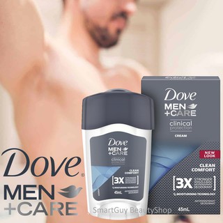 DOVE MEN CARE Clinical Protection Cream Clean Comport Moisturising Technologyผลิตภัณฑ์ระงับกลิ่นกายสำหรับผู้ชาย