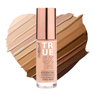 TRUE SKIN รองพื้น สูตรกันน้ำ รองพื้นเนื้อแมตต์ บางเบา ปกปิดได้ดี ดูเป็นธรรมชาติ เรียบเนียนและผิวสวยใส ติดทนนานตลอดวัน